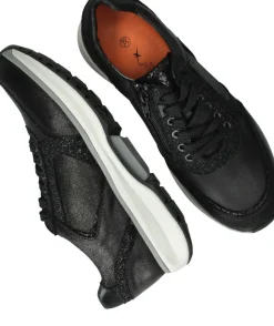 Xsensible Georgia Strechwalker Sneakers Zwart Dames