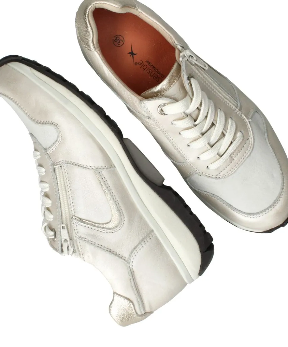 Xsensible Jersey Stretchwalker Sneakers Beige Dames