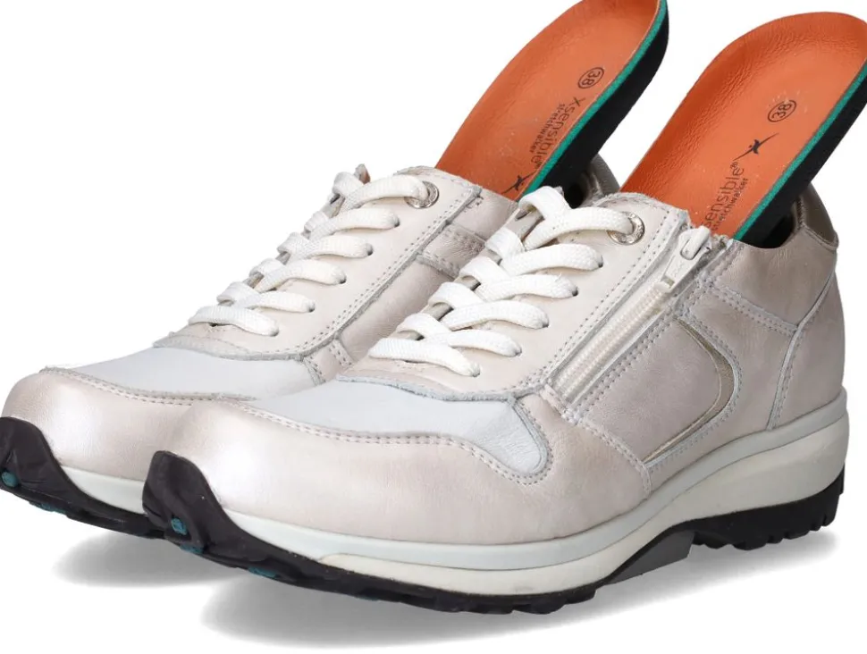 Xsensible Jersey Stretchwalker Sneakers Beige Dames