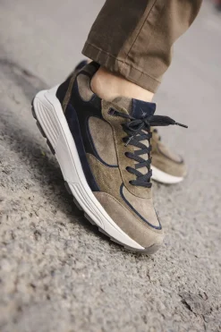 Xsensible Manhattan Stretchwalker Sneakers Taupe Heren