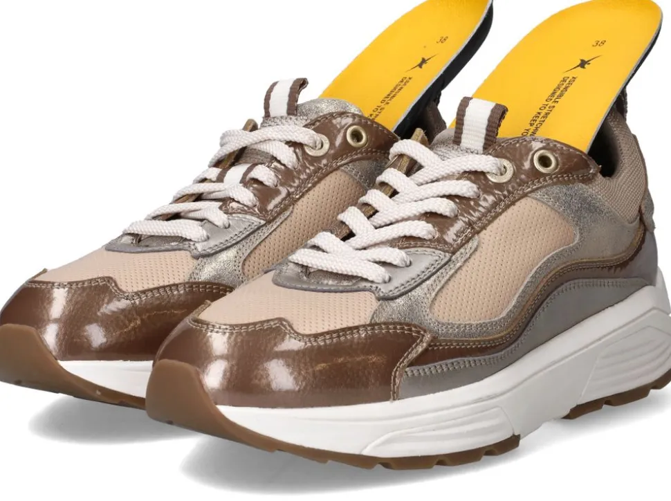 Xsensible Milau Stretchwalker Sneakers Taupe Dames
