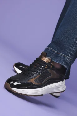 Xsensible Milau Stretchwalker Sneakers Zwart Dames