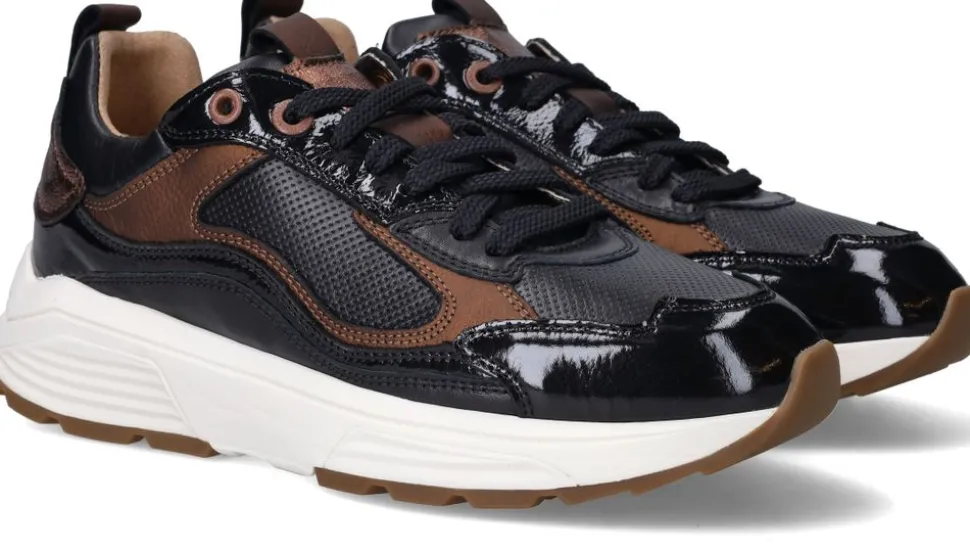 Xsensible Milau Stretchwalker Sneakers Zwart Dames