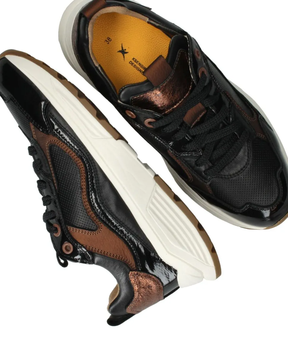 Xsensible Milau Stretchwalker Sneakers Zwart Dames