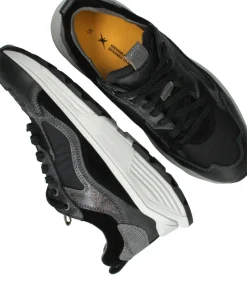 Xsensible Milau Stretchwalker Sneakers Zwart Dames