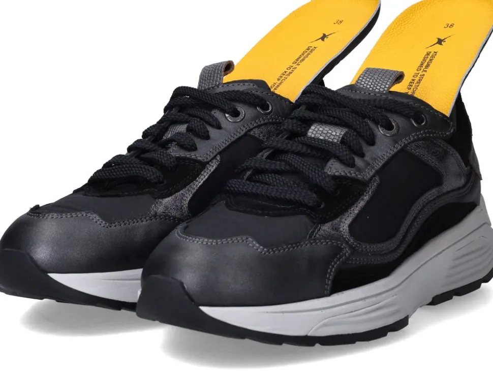 Xsensible Milau Stretchwalker Sneakers Zwart Dames
