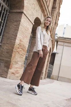 Xsensible Rainbow Stretchwalker Sneakers Zilver Dames