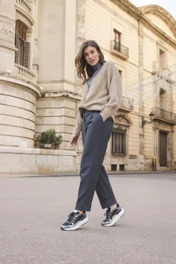 Xsensible Rainbow Stretchwalker Sneakers Zilver Dames