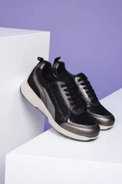 Xsensible Valletta Stretchwalker Sneakers Zilver Dames