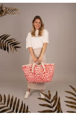 Zebra Tas Roze Dames